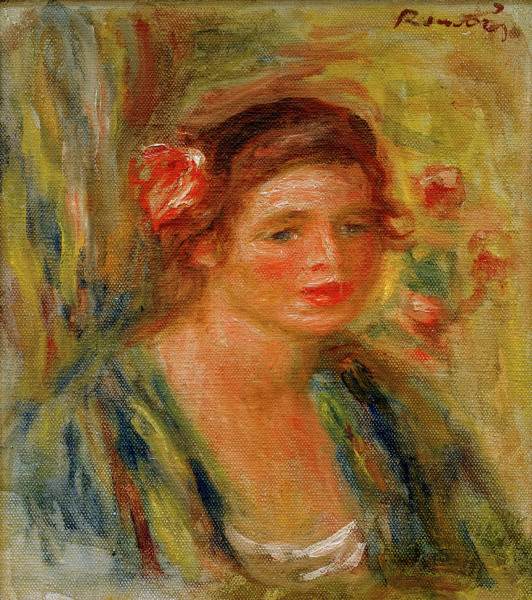 Renoir / Tete de jeune femme / 1910 from Pierre-Auguste Renoir