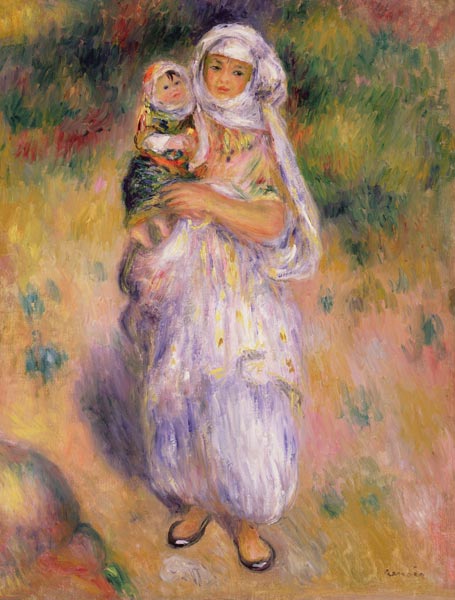 Algerian Woman and Child from Pierre-Auguste Renoir