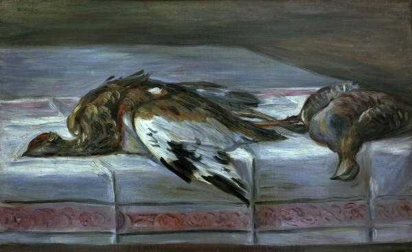 Renoir/Still life w.pheasant a.partridge from Pierre-Auguste Renoir