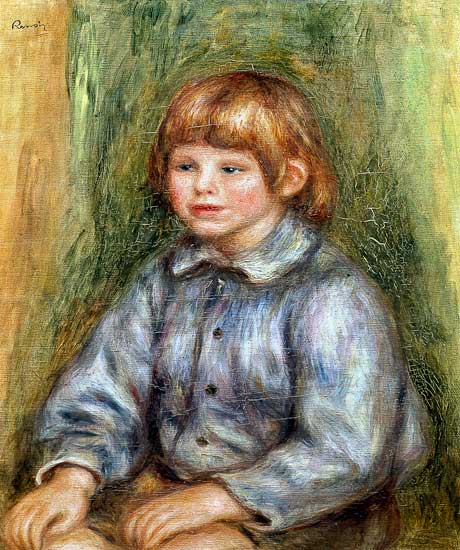 Seated Portrait of Claude Renoir (1901-81) from Pierre-Auguste Renoir