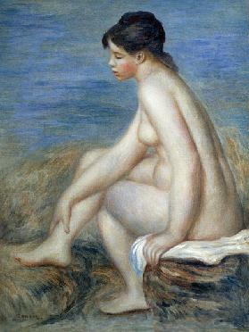 Young woman after the bath