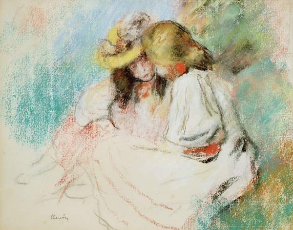 Renoir / Two reading girls / c.1890 from Pierre-Auguste Renoir