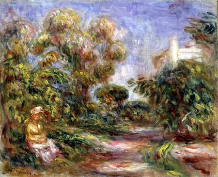 Woman in a Landscape from Pierre-Auguste Renoir