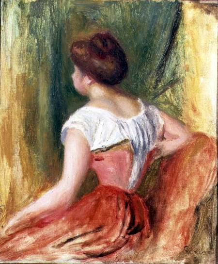 Young Woman Seated from Pierre-Auguste Renoir