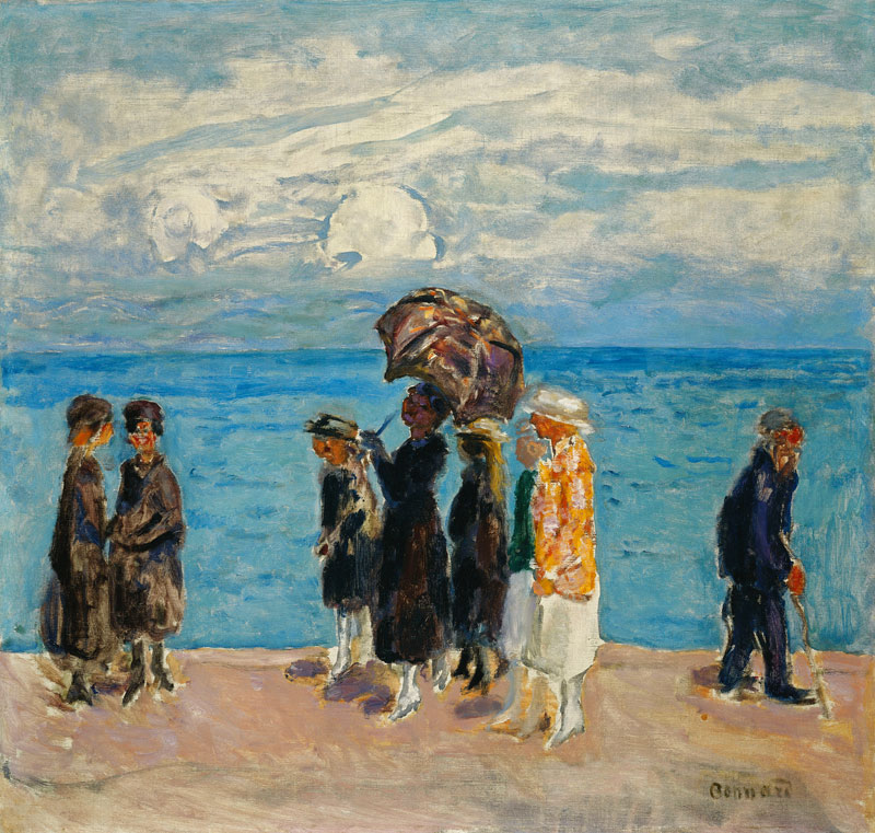 Spaziergänger am Meer (Promeneurs au Bord de la Mer) from Pierre Bonnard