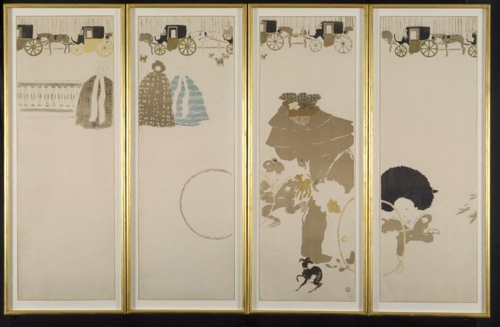 The Folding Screen - 4 panels from Pierre Bonnard