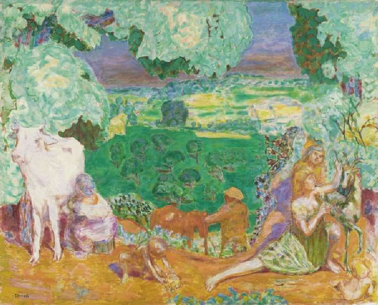 La Symphonie pastorale (Landschaft) from Pierre Bonnard