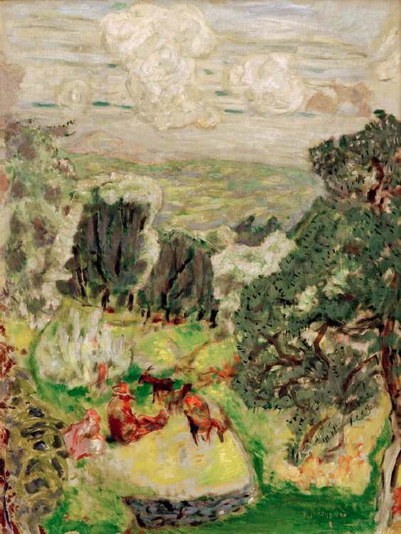 L'Oliveraie; Paysage aux Chèvres from Pierre Bonnard