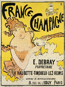 Poster advertising France Champagne