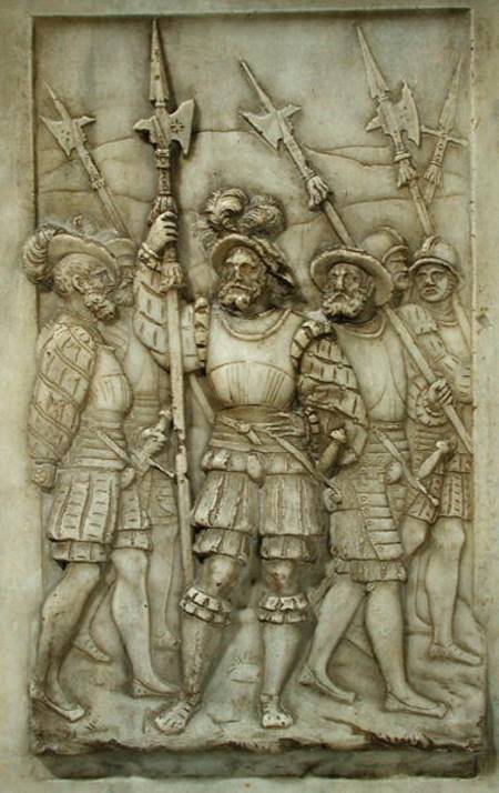 Halberdiers, detail from the Tomb of Francois I and Claude de France from Pierre Bontemps