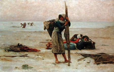 Oyster Catching from Pierre Celestin Billet
