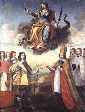 Entry of Louis XIII (1601-43) King of France and Navarre, into La Rochelle