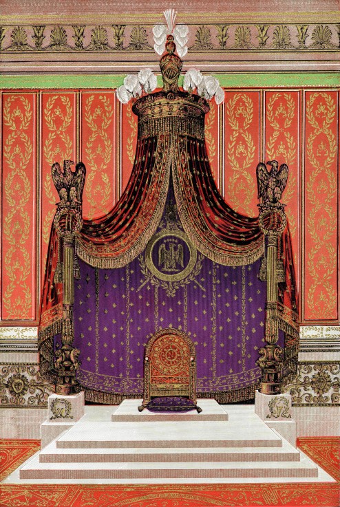 Napoleon's Imperial Throne (Design) from Pierre Francois Leonard Fontaine