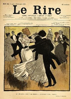 Dancing Couples, from the front cover of ''Le Rire'', 17th December 1898 (colout litho)