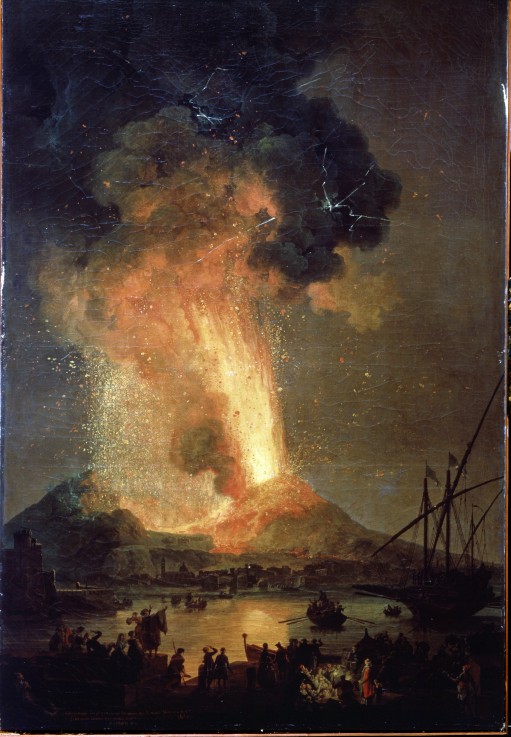 The eruption of Vesuvius from Pierre Jacques Volaire