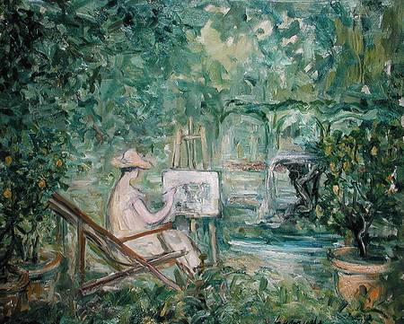 Woman Painting in a Landscape from Pierre Laprade