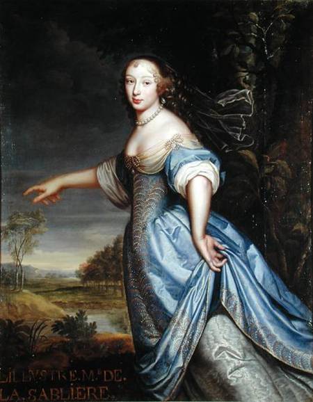 Portrait of Madame de la Sabliere from Pierre Mignard