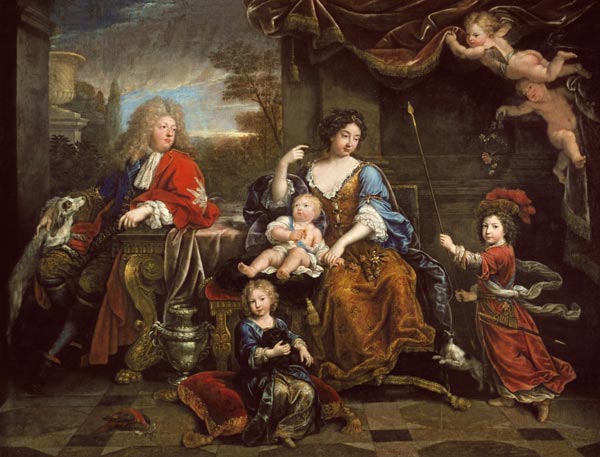 The Grand Dauphin with his Wife and Children from Pierre Mignard