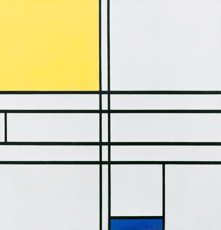 Composition C; Blue yellow/1936 from Piet Mondrian