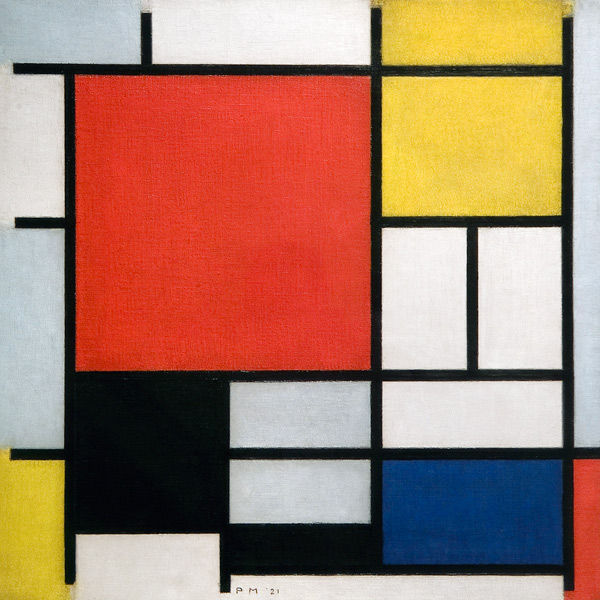 Komposition mit Rot, Gelb, Blau und Schwarz from Piet Mondrian