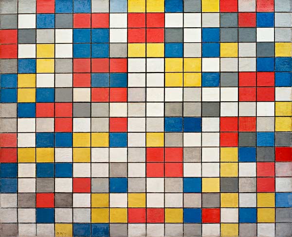 Composition Damebrett from Piet Mondrian