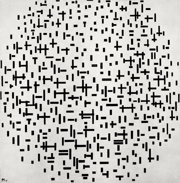 Line Composition from Piet Mondrian