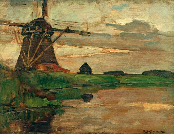 Oostzijder Mill from Piet Mondrian