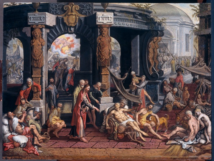The Miracle at the Pool of Bethesda from Pieter Aertsen