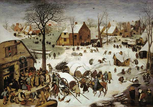 The Census at Bethlehem from Pieter Brueghel the Elder