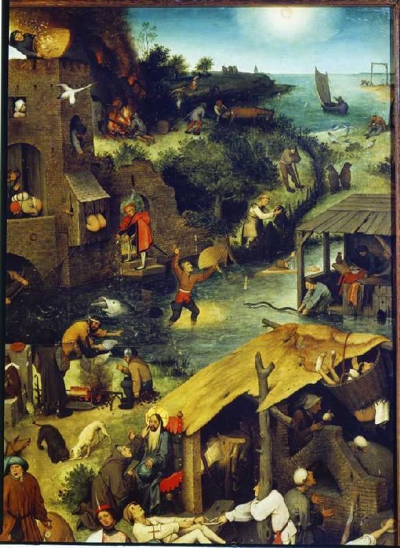 The Dutch proverbs detail on the right above from Pieter Brueghel the Elder