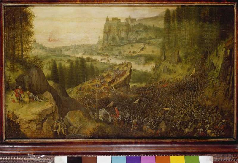 The suicide Sauls in the battle on the mountain Gilboa. from Pieter Brueghel the Elder