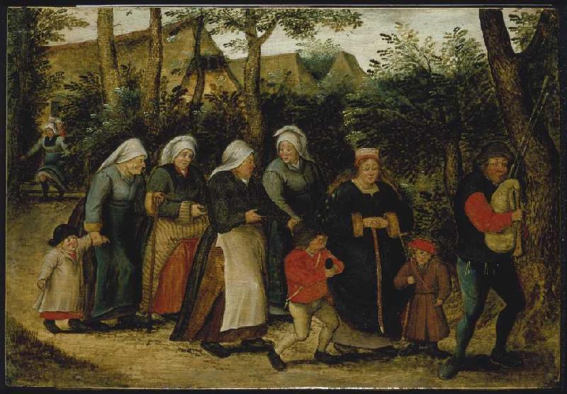 The bride train from Pieter Brueghel the Younger