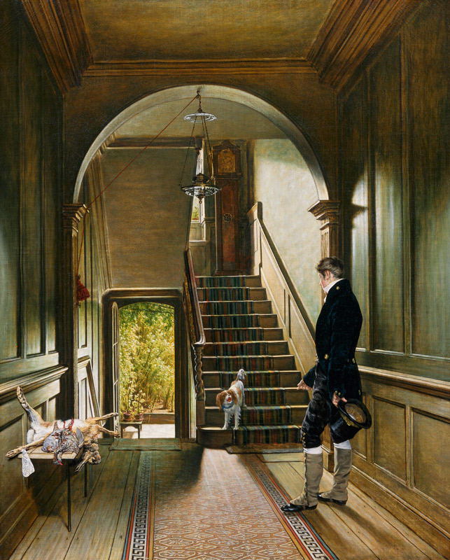 The Staircase of the London Residence of the Painter from Pieter Christoffel Wonder