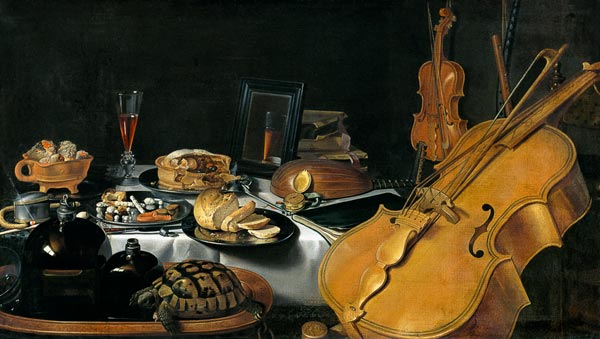 Still Life with Musical Instruments from Pieter Claesz