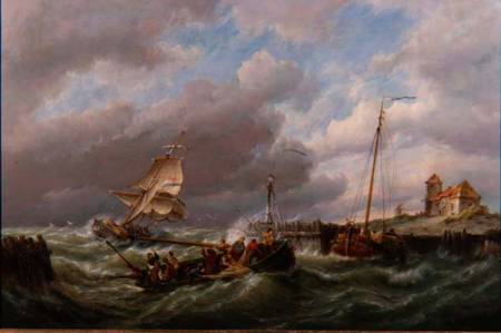 On the Isle of Texel, Holland from Pieter Cornelis Dommerson