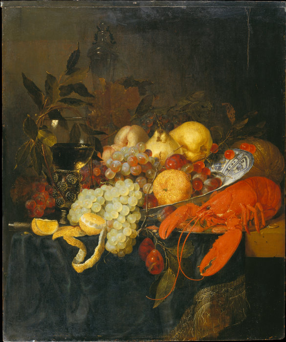 Still Life with Fruit and Lobster from Pieter de Ring