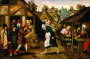 The wobbling dance. from Pieter Brueghel III. (Son of P.B. The young)