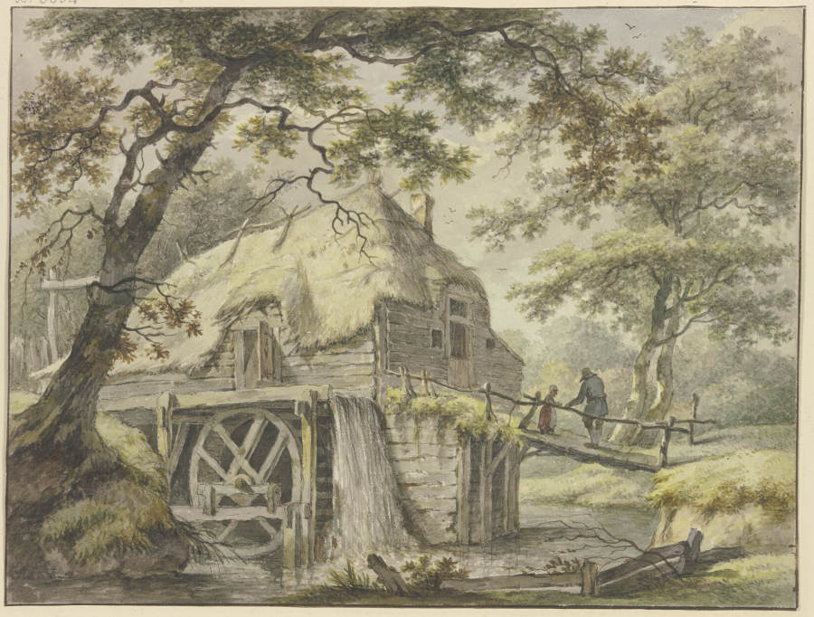 Mill in the forest from Pieter Pietersz. Barbiers