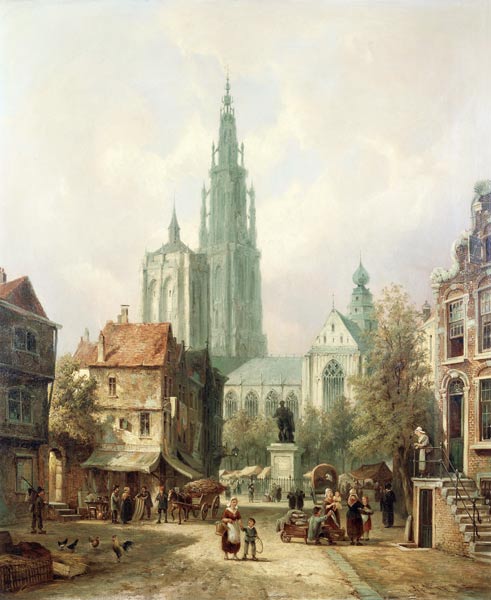 Eine Ansicht von Antwerpen from Pieter Cornelis Dommershuijzen