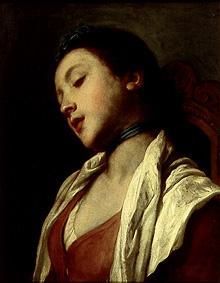 Slumbering girl from Pietro Antonio Conte Rotari