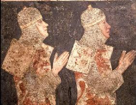 Two crusaders of the Minutolo family, from the Cappella Minutolo