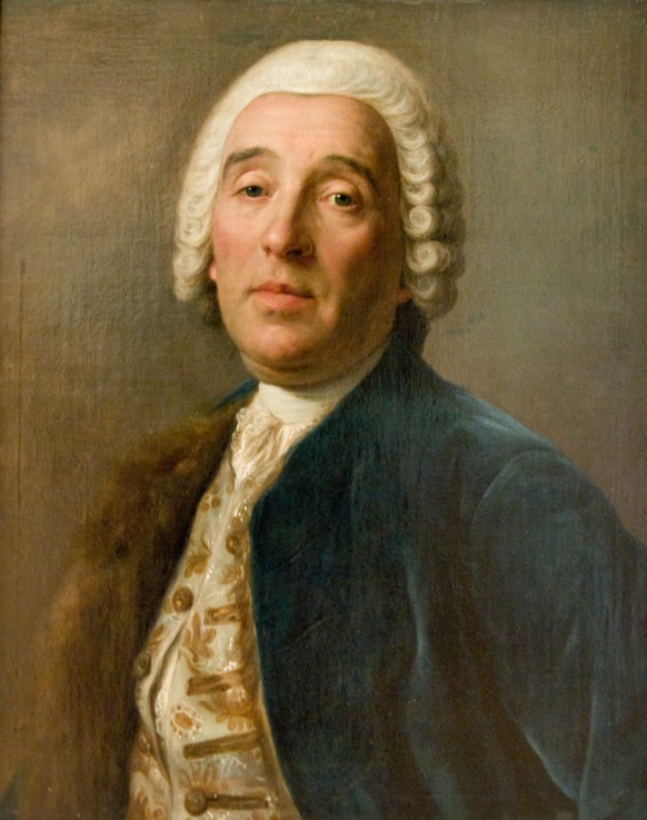 Portrait of the architect Bartolomeo Francesco Rastrelli (1700-1771) from Pietro Antonio Rotari