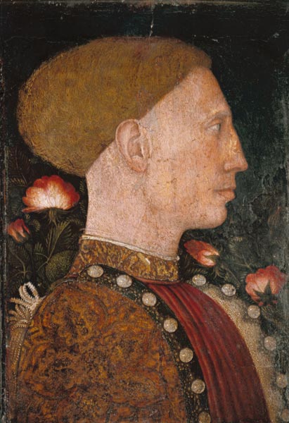 Portrait of Lionello d'Este from Pisanello