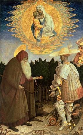 The Virgin and Child with St. George and St. Anthony the Abbot (egg tempera on poplar)
