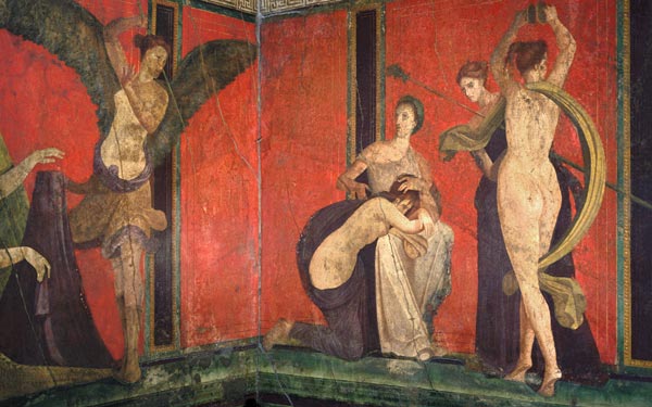 Villa dei Misteri - Detail from Pompei, wall painting