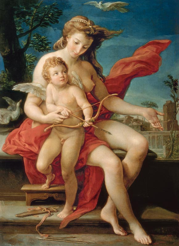 Venus and Cupid from Pompeo Girolamo Batoni