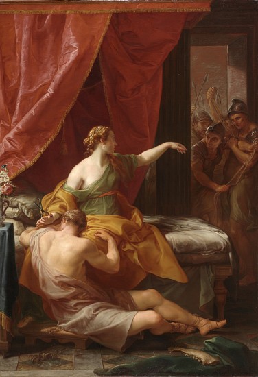 Samson and Delilah from Pompeo Girolamo Batoni