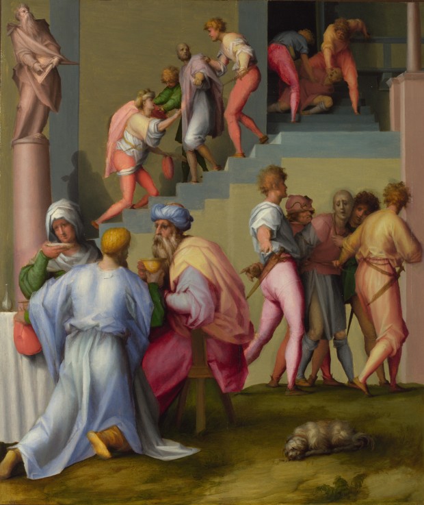 Pharaoh with his Butler and Baker (from Scenes from the Story of Joseph) from Jacopo Pontormo,Jacopo Carucci da