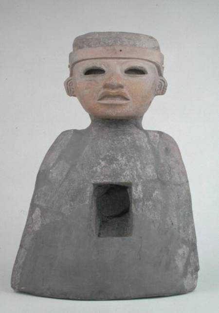 Bust with a Mask, found in tomb on north side of the Ciudadela, Teotihuacan from Pre-Columbian
