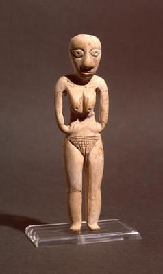 Figurine of a naked woman, from the Badarian or early Neolithic period, c.4000 BC (ivory) from Predynastic Period Egyptian